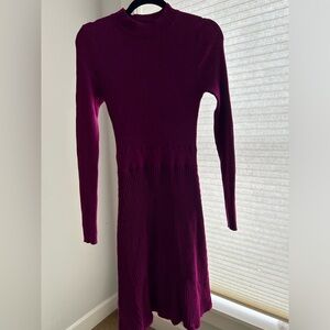 Knitted long sleeve dress